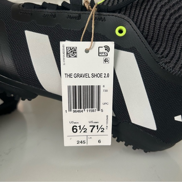 ADIDAS The Gravel 2.0 Cycling Shoes NEW Groadie Grinding Cuff Black Men's 6.5 - Picture 7 of 8
